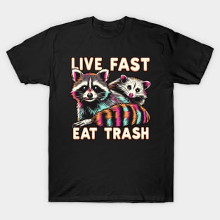 live fast eat trash v2 T-Shirt